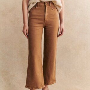 Sézane Le Crop in Coffee Size 42/US 10